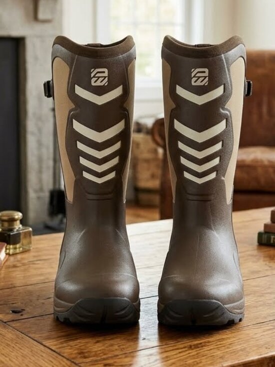Men\'s Waterproof 6mm Neoprene Insulated Brown Hunting Boots main image 6